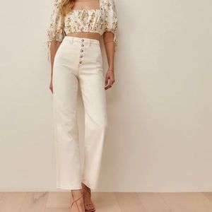 REFORMATION Lexi High Ride Pant Sz 26 (fits 27)